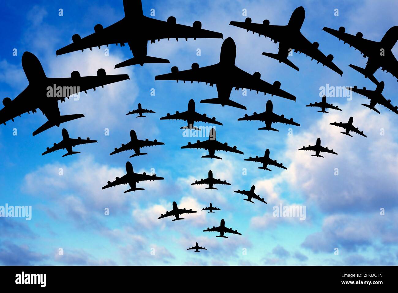 Aeroplani, illustrazione Foto Stock