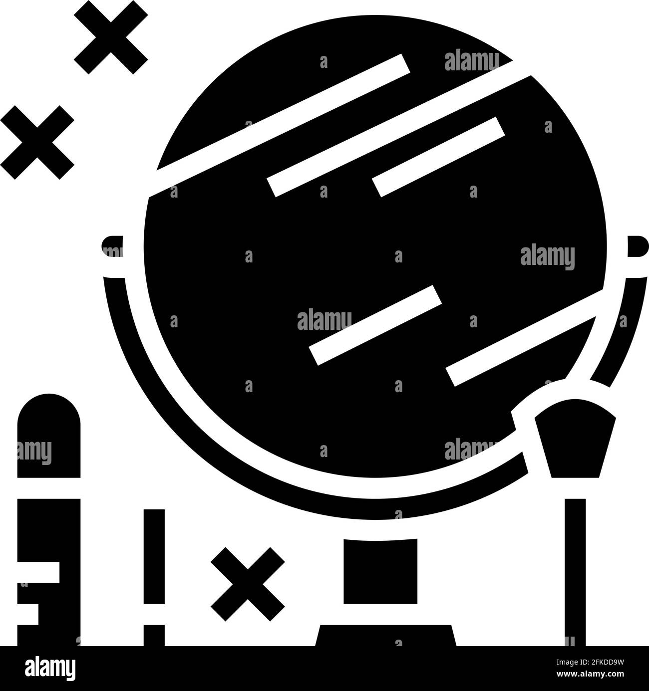 illustrazione vettoriale dell'icona glifo del tempo libero del trucco Illustrazione Vettoriale