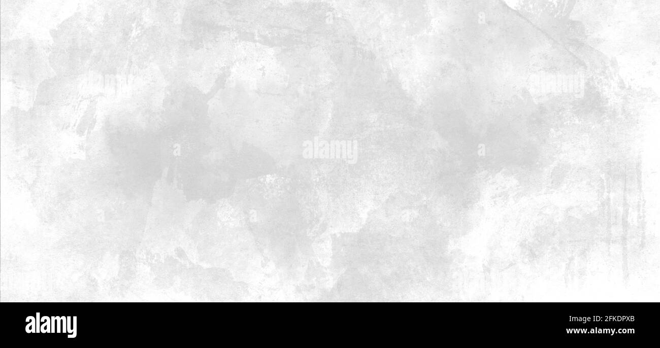 Astratto carta bianca trama di sfondo, acquerello pittura marmorizzata Lavagna. Concrete Art Rough Styliized Texture, sfondo per estetica creativ Foto Stock