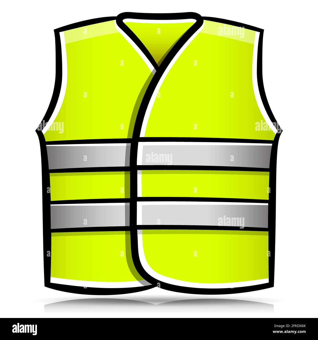 Illustrazione vettoriale del cartone animato isolato giallastro Illustrazione Vettoriale