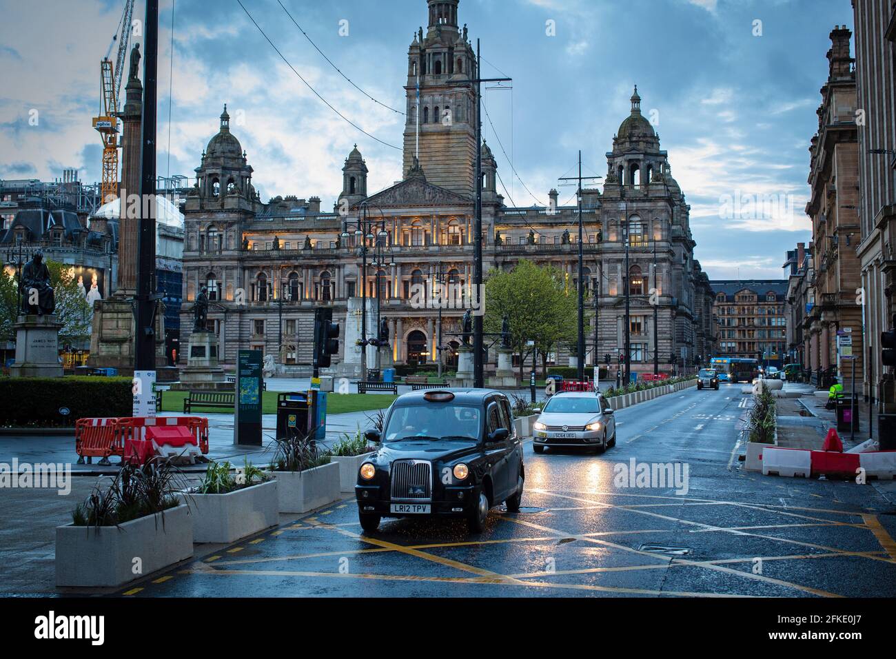 Glasgow City Chambers su George Square nel centro di Glasgow, Scozia. Foto Stock