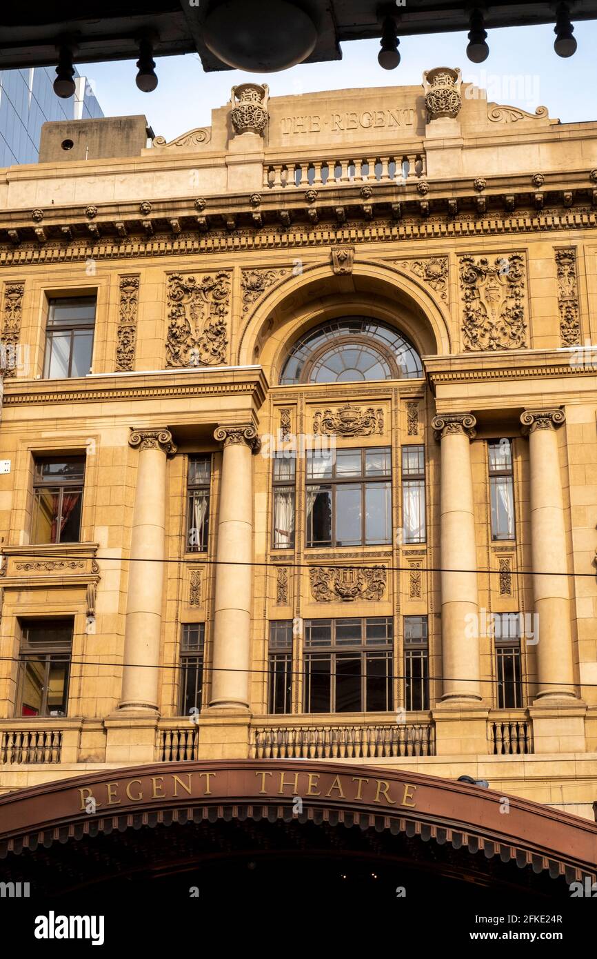 Il Regent Theatre di Collins Street Melbourne, Victoria, Australia Foto Stock