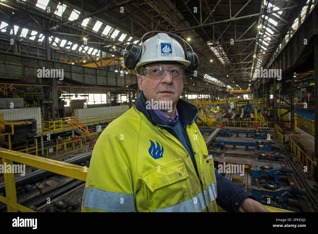 Andy Hill, Managing Director, Liberty Steel, Hartlepool, Inghilterra, Regno Unito Foto Stock