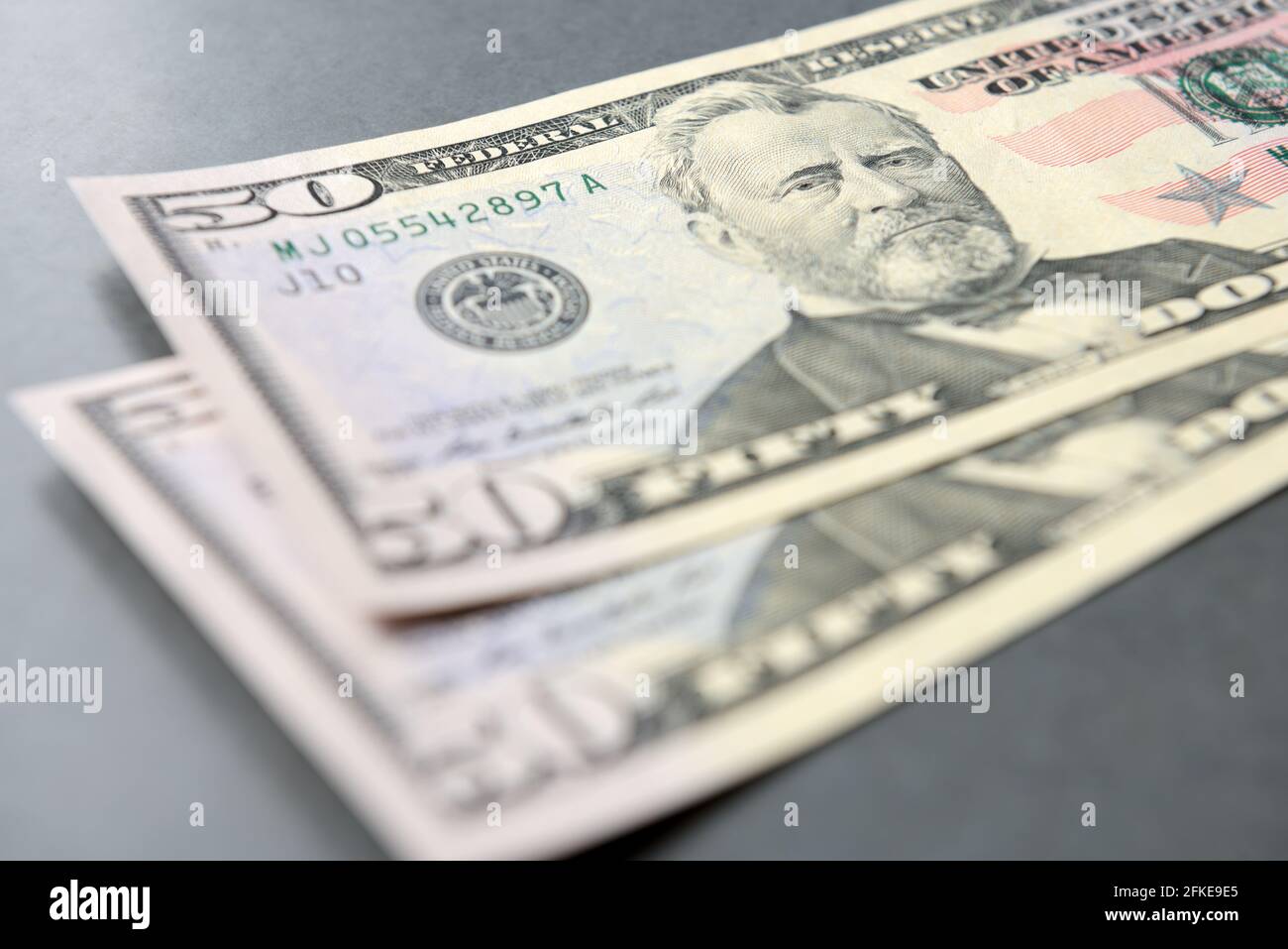 Banconote in dollari americani. Concetto finanziario. Foto Stock