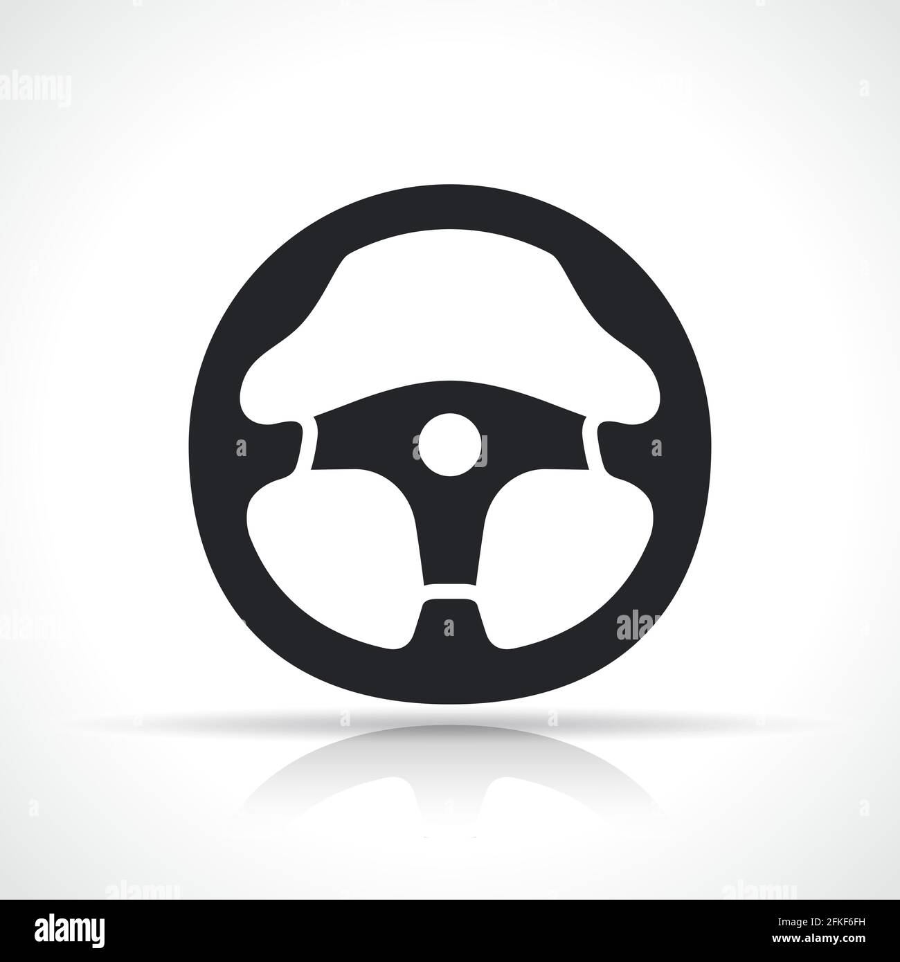 Immagine vettoriale dell'icona del volante da competizione Illustrazione Vettoriale