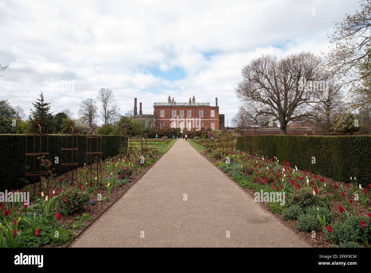 Rangers House e il Rose Garden a Greenwich Park Londra Foto Stock