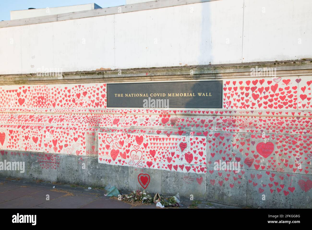 National Covid Coronavirus Memorial Wall Foto Stock