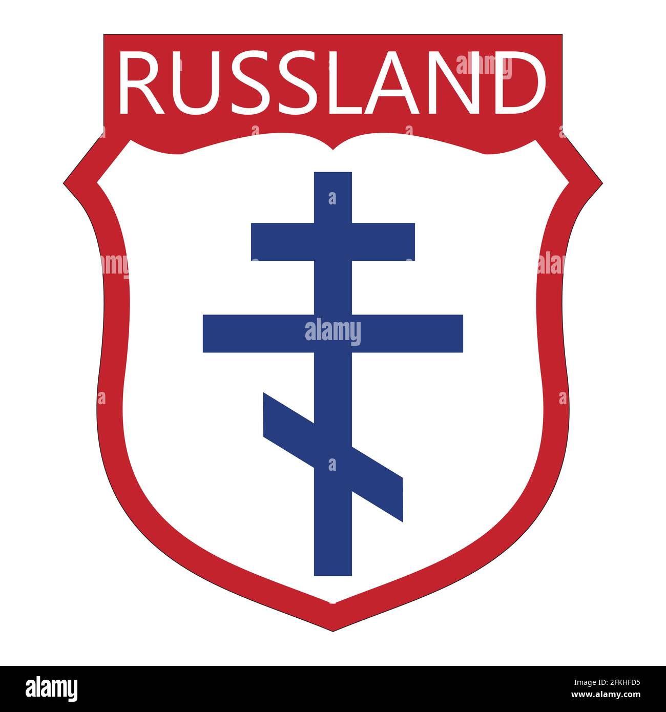 Chevron Vlasov esercito Russland Illustrazione Vettoriale