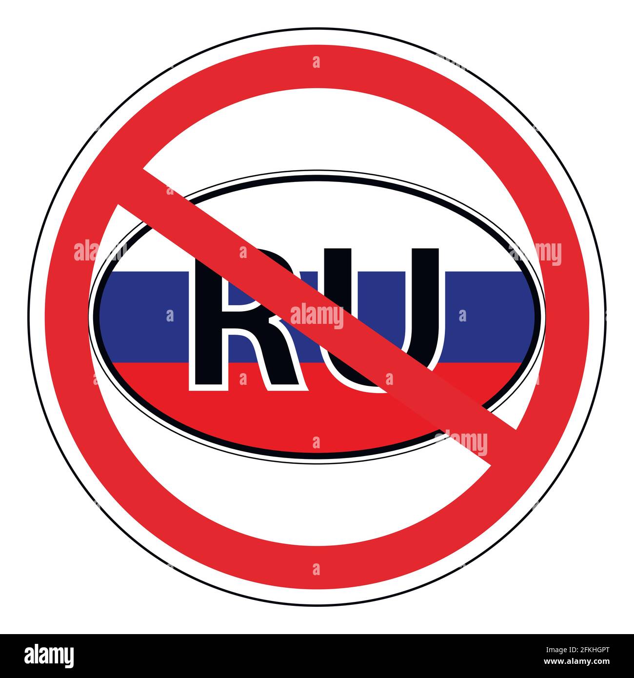 Russi vietati Illustrazione Vettoriale