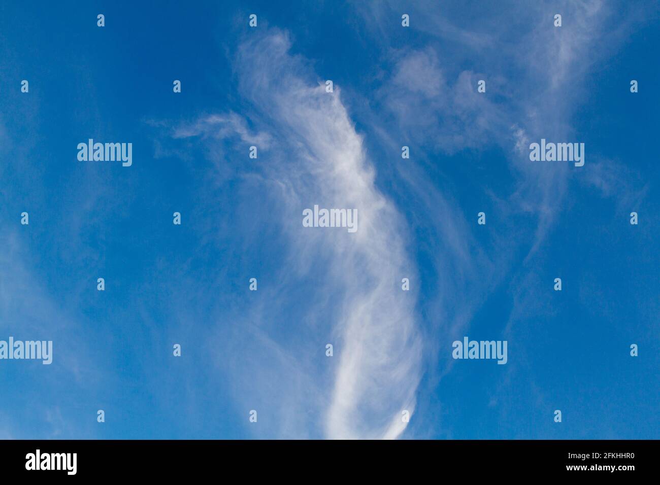 Hintergrund Textur blauer Himmel mit Wolke Foto Stock