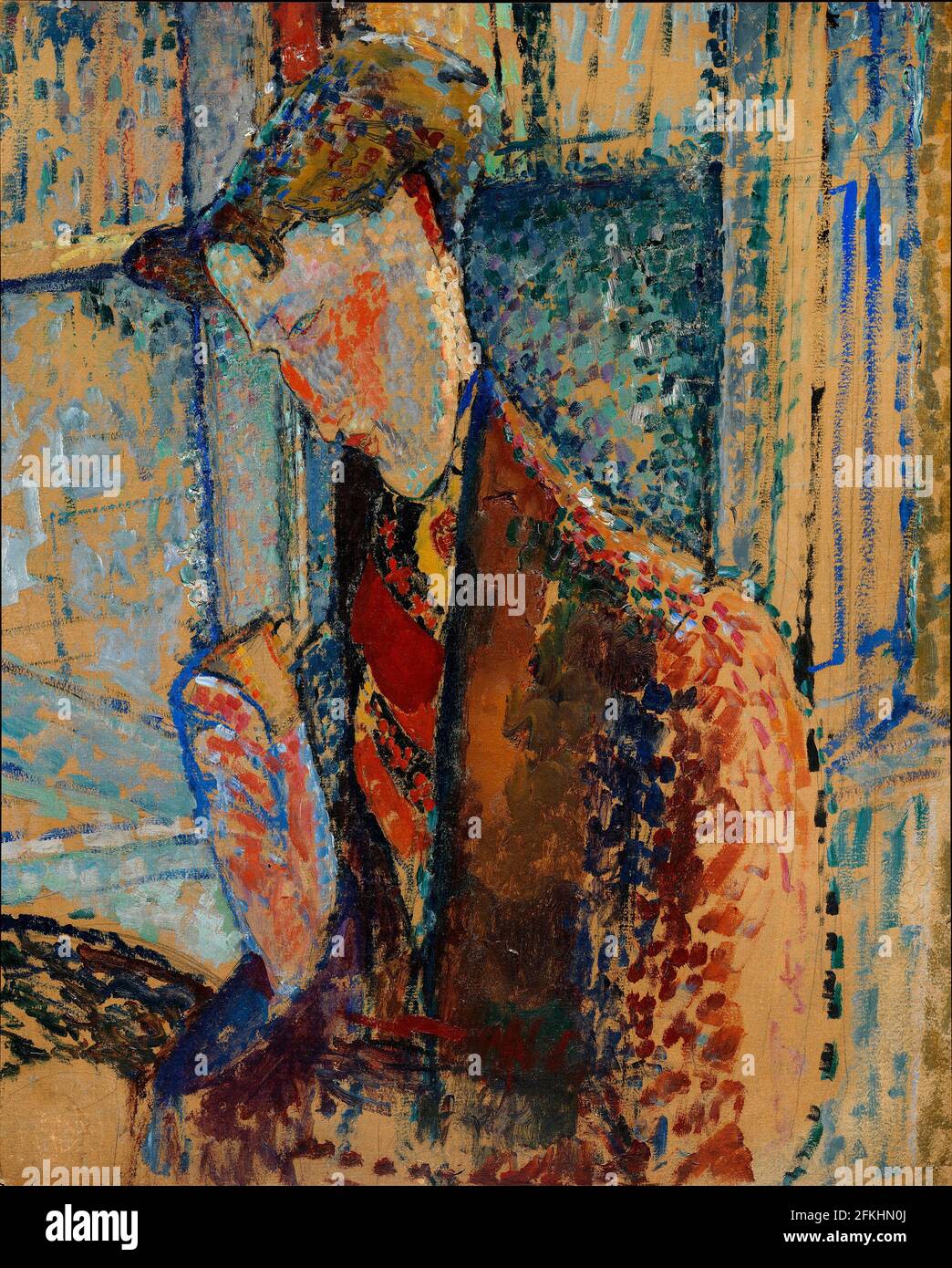 Reverie (Studio per il ritratto di Frank Burty Haviland) di Amedeo Modgliani (1884-1920 Italia). 1914 (dopo la pulizia). Foto Stock