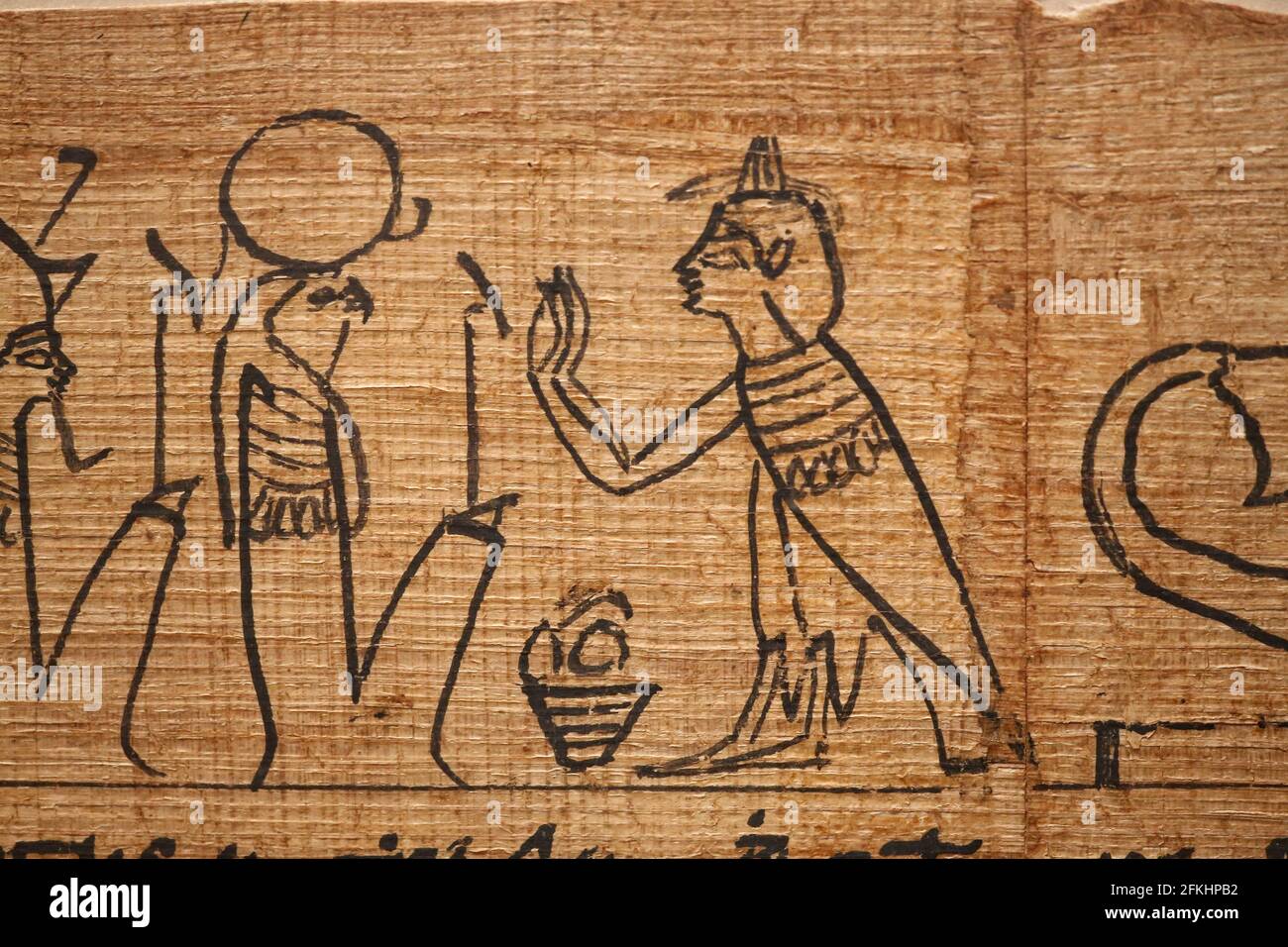 Pezzi del museo egizio Foto Stock
