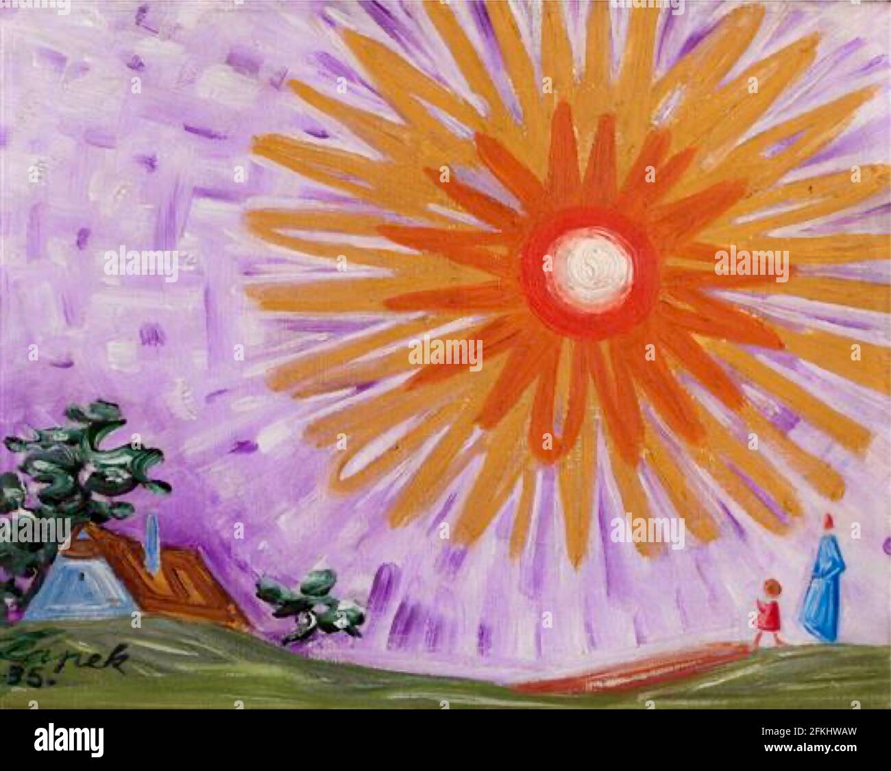 Josef Capek opera intitolata Třetí Procházka Foto Stock