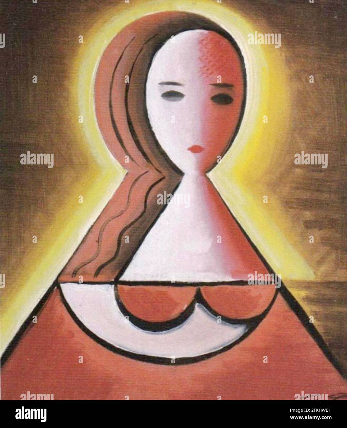 Josef Capek opera dal titolo Mladá žena o giovane donna Foto Stock