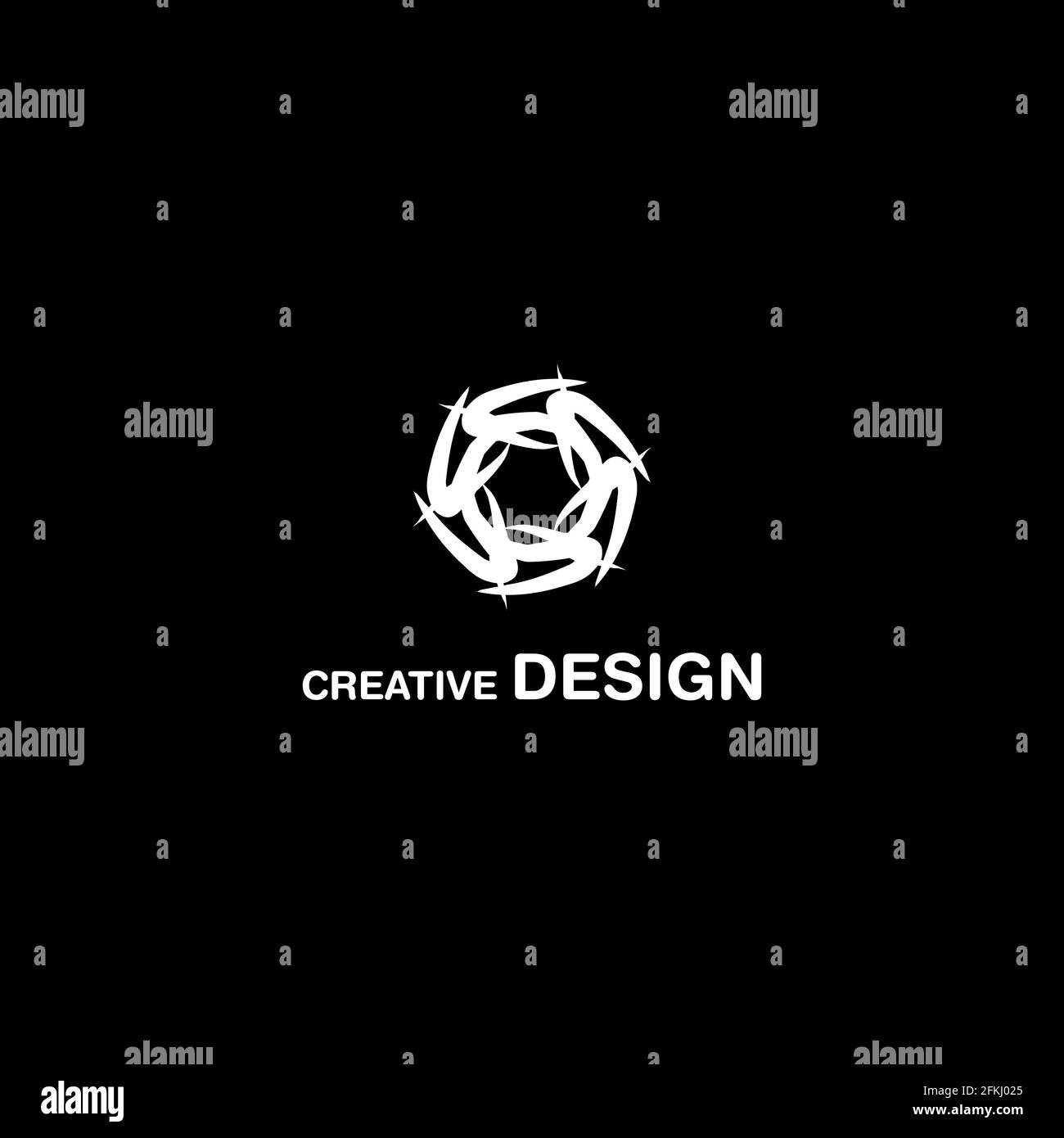 Logo Abstract di lusso Creative Design Vector EPS10 Illustrazione Vettoriale