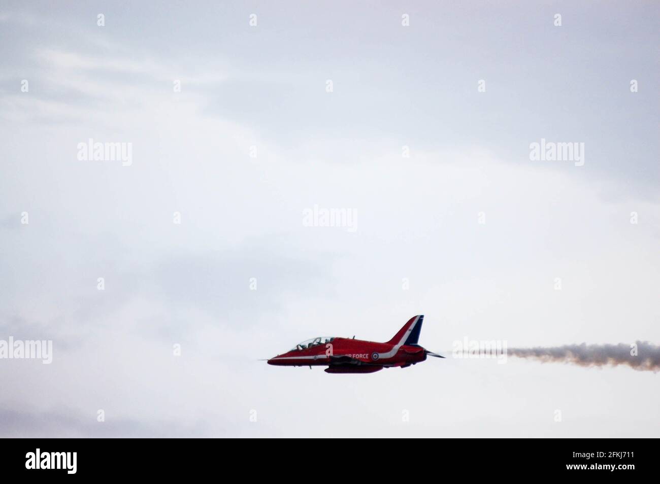 Le frecce rosse mostrano la squadra che vola all'Air show Jersey Foto Stock