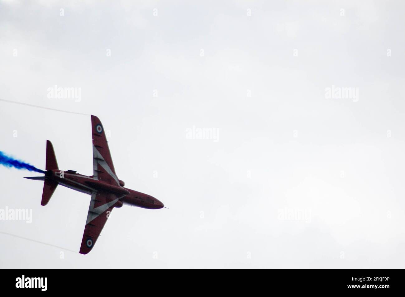 Le frecce rosse mostrano la squadra che vola all'Air show Jersey Foto Stock