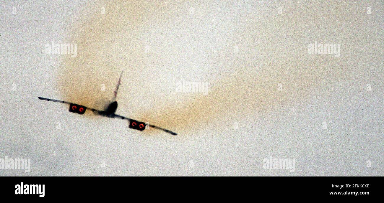 Concorde decollo da heathrow il 17 luglio 2001 in prova volo Foto Stock
