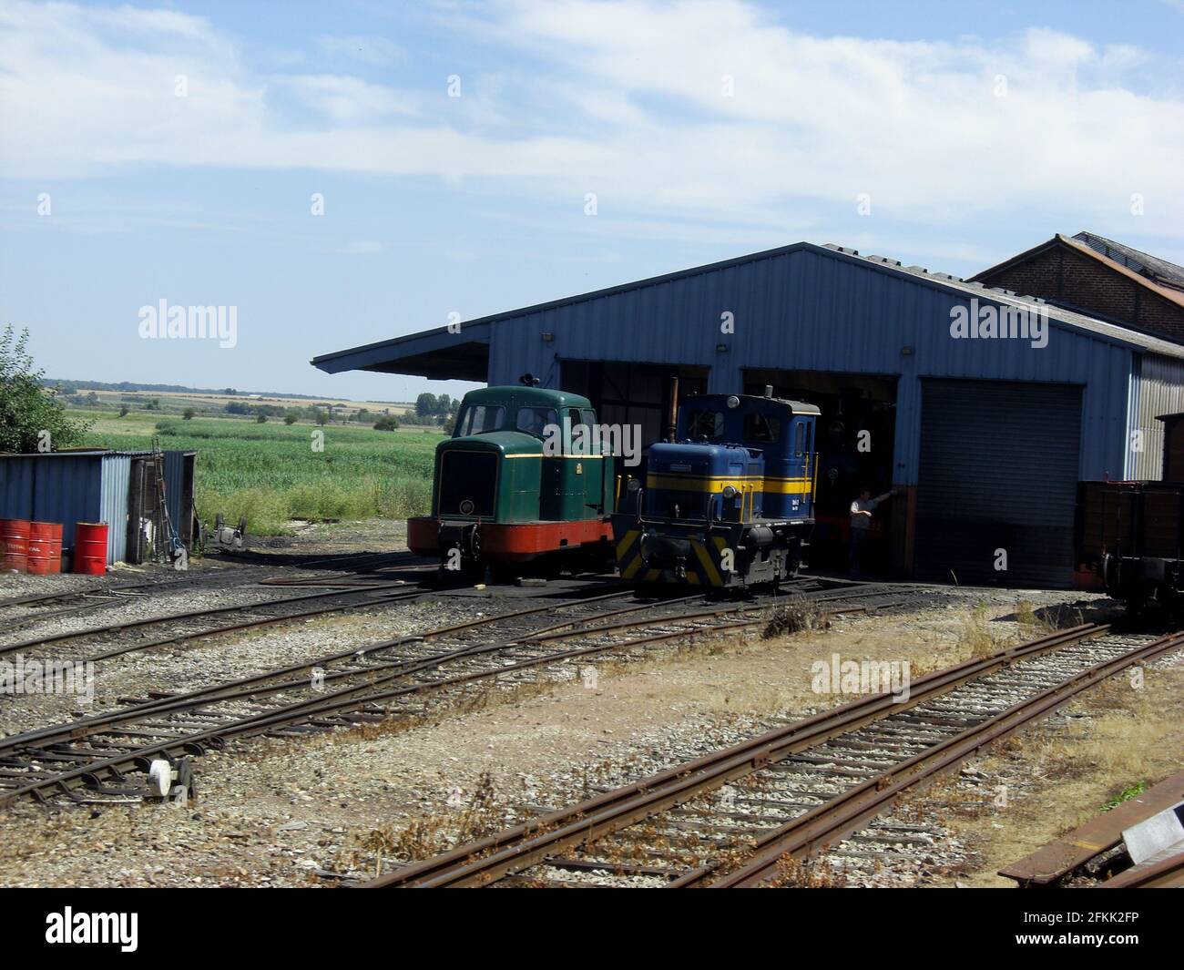 Le petit train à vapeur de la Baie de Somme Foto Stock