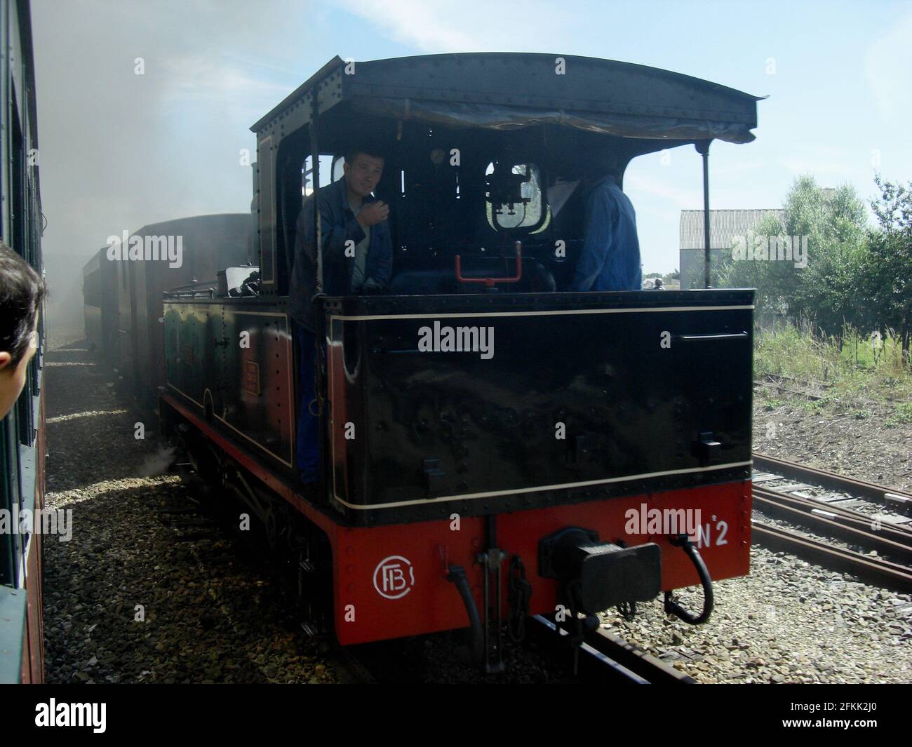 Le petit train à vapeur de la Baie de Somme Foto Stock