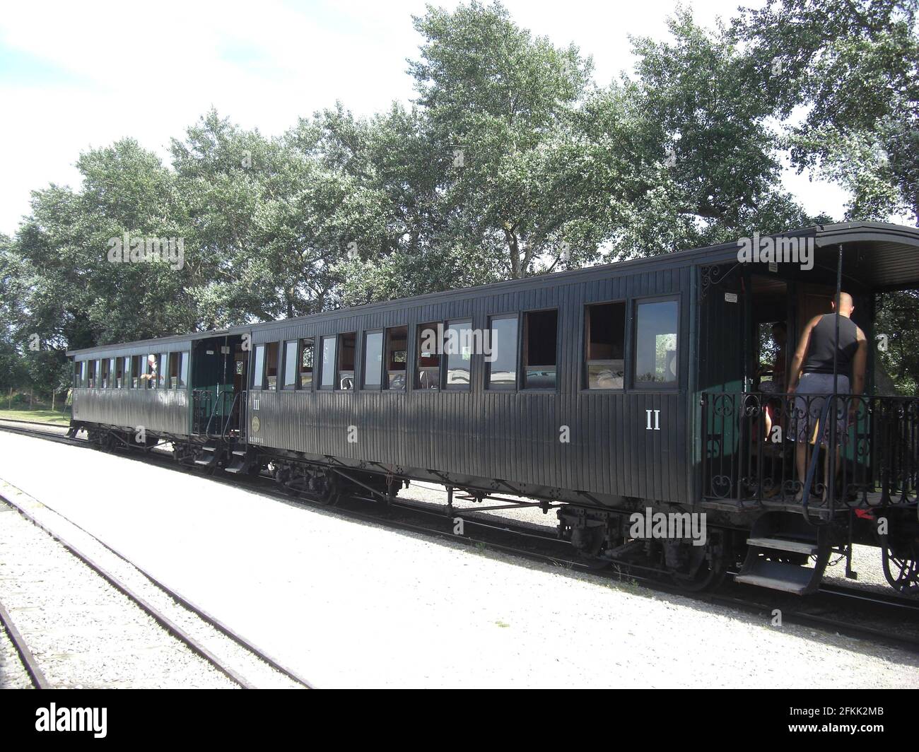 Le petit train à vapeur de la Baie de Somme Foto Stock