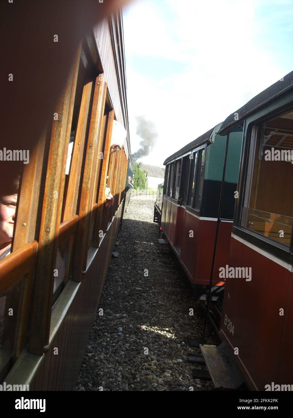 Le petit train à vapeur de la Baie de Somme Foto Stock