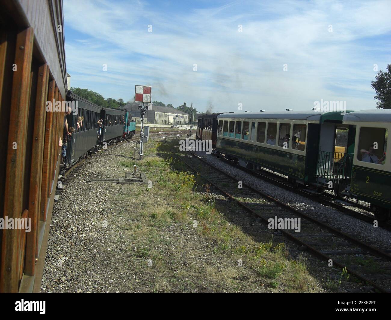 Le petit train à vapeur de la Baie de Somme Foto Stock