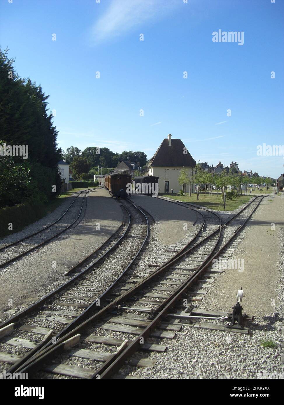 Le petit train à vapeur de la Baie de Somme Foto Stock