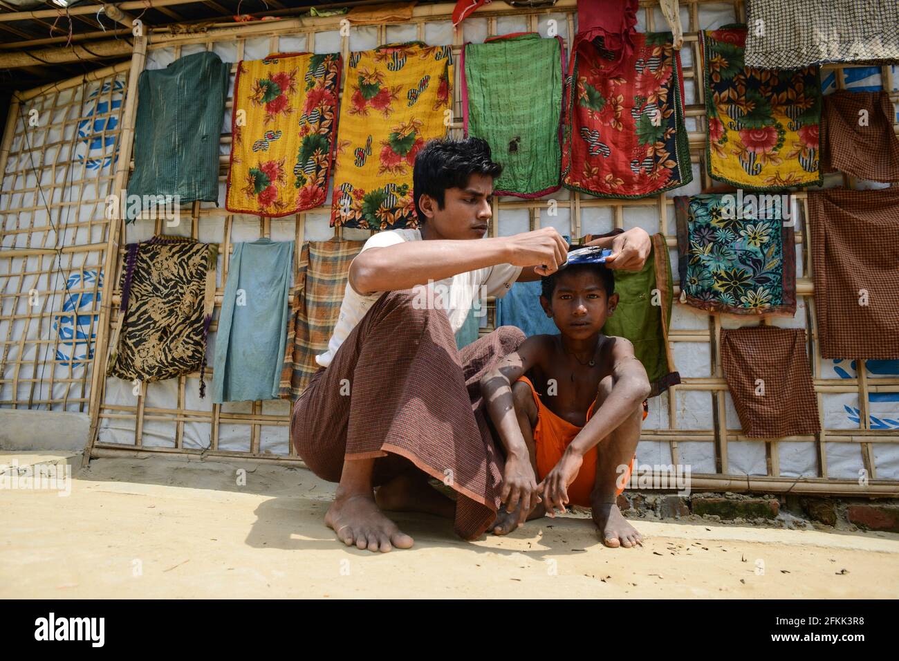 Rohingya Bambini Foto Stock