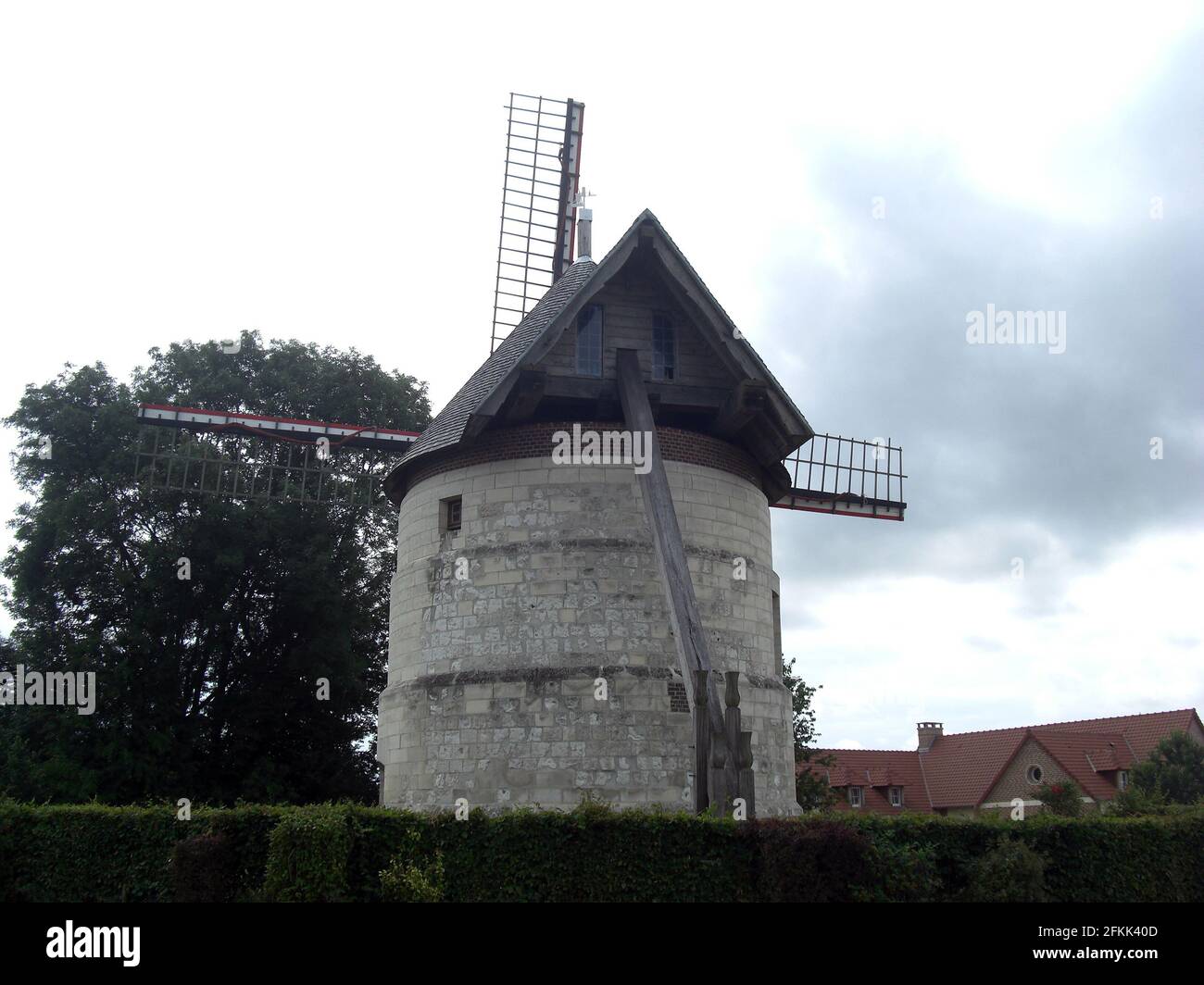 Francia, Moulin à vent de Picardie Foto Stock