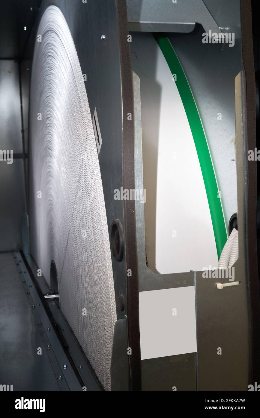 ruota di recupero di energia del motore esterno interno dell'unità di trattamento aria Foto Stock