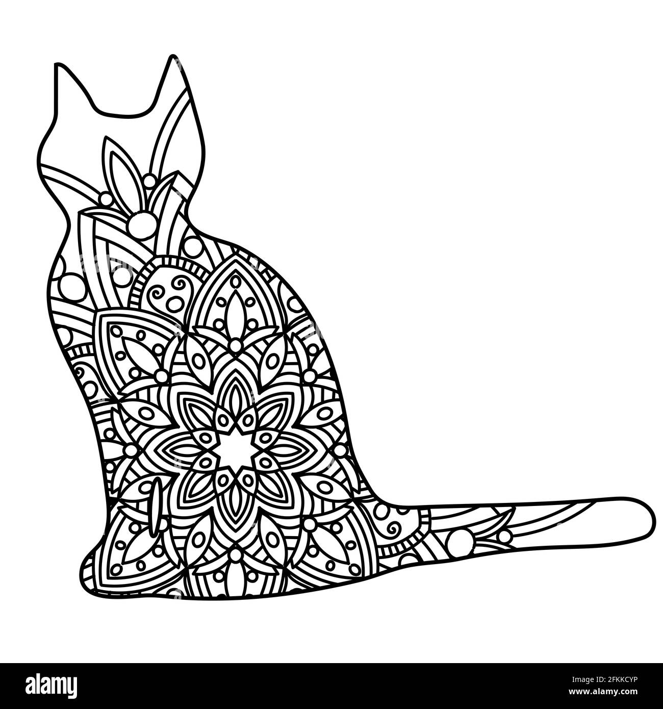 Mandala gatti da colorare: Mandala da colorare adulti gatti con parolacce  anti stress e rilassante. Mandala gatti adulti pulciosi pucciosi. libro  (Paperback)