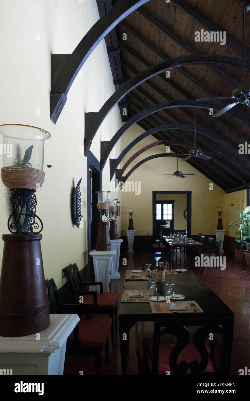 La Hacienda Uayamón localizada a 27 km de la ciudad De Campeche tuvo sus orígenes en el siglo XVI cuando su actividad era la ganadería y el cultio de Foto Stock