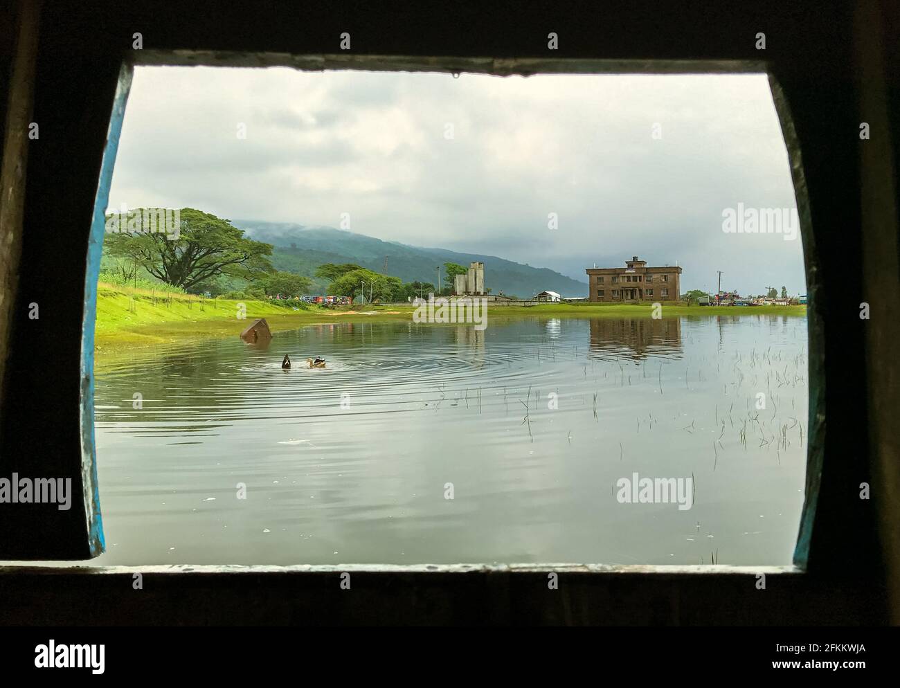 Foto paesaggistica della collina di Tanguar Haor . popolare luogo turistico a Sunamganj , Sylhet ,Bangladesh . Foto Stock