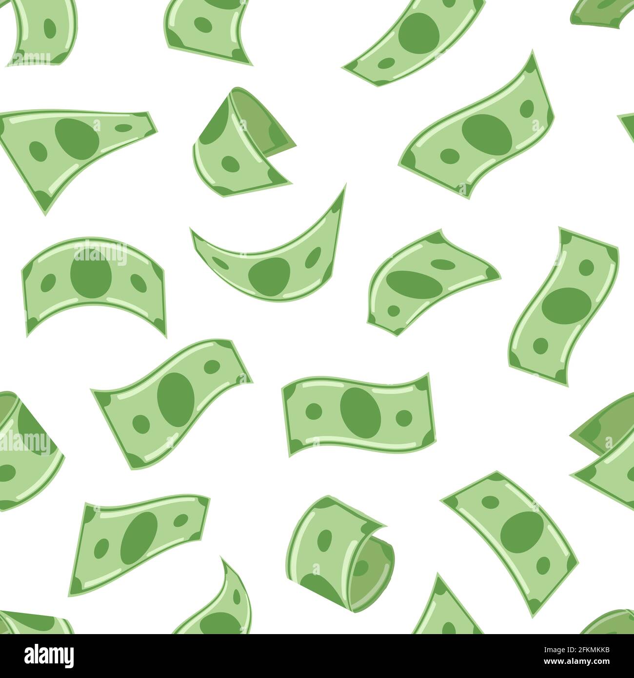 Denaro in calo dollari Illustrazione Vettoriale
