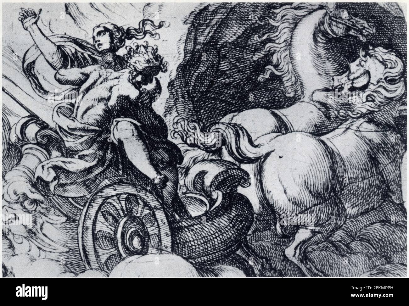 ''le rapt de Proserpine'', gravure du XVIIIe siècle pour ''les Métamorphoses'' Foto Stock