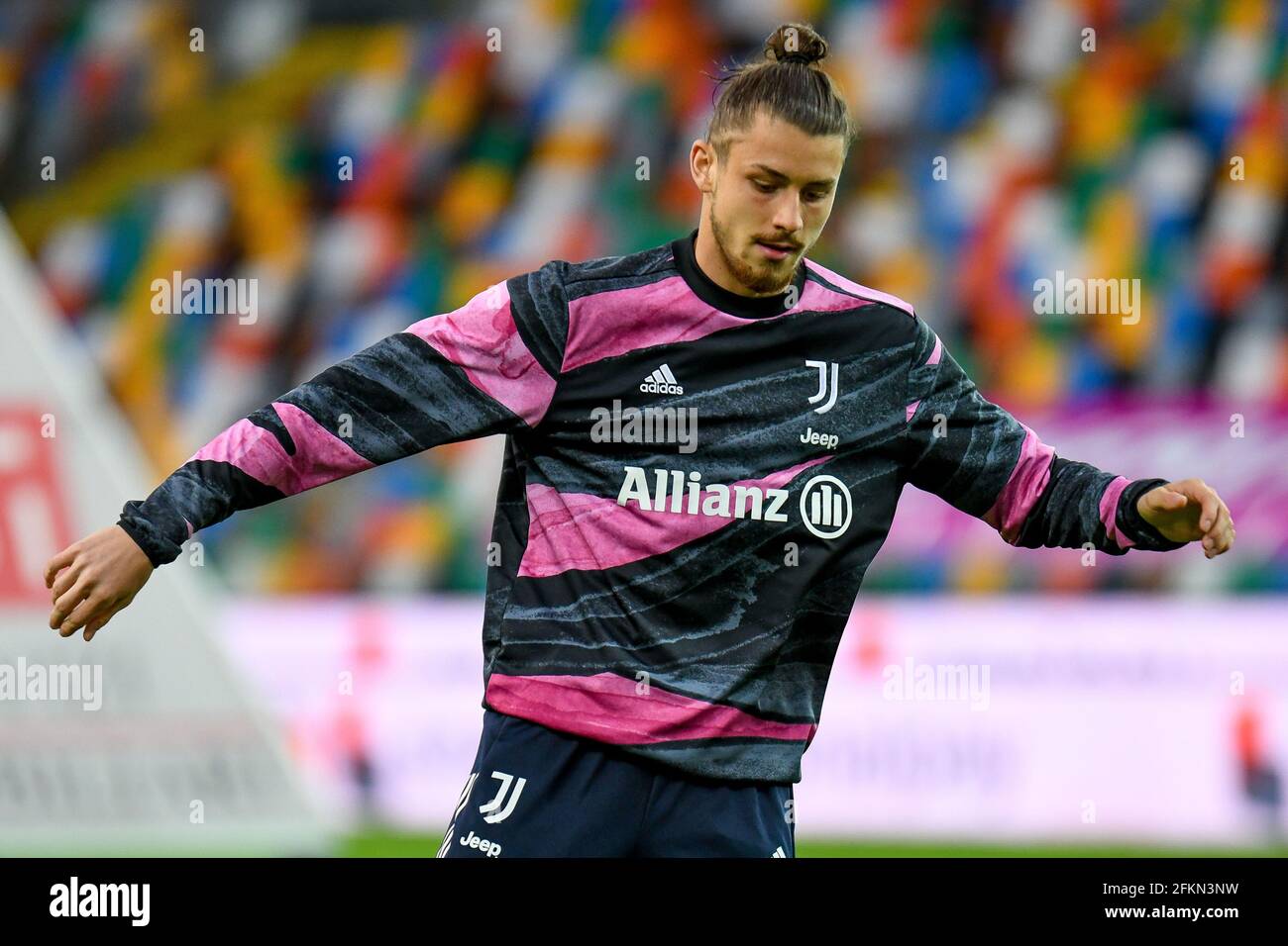 Udine, Italia. 02 maggio 2021. Radu Dragusin (Juventus) durante Udinese Calcio vs Juventus FC, Serie calcistica italiana A partita a Udine, maggio 02 2021 Credit: Independent Photo Agency/Alamy Live News Foto Stock