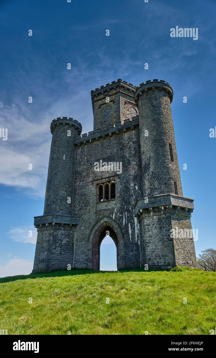 Paxton's Tower vicino a Llanarthne, Carmarthenshire Foto Stock