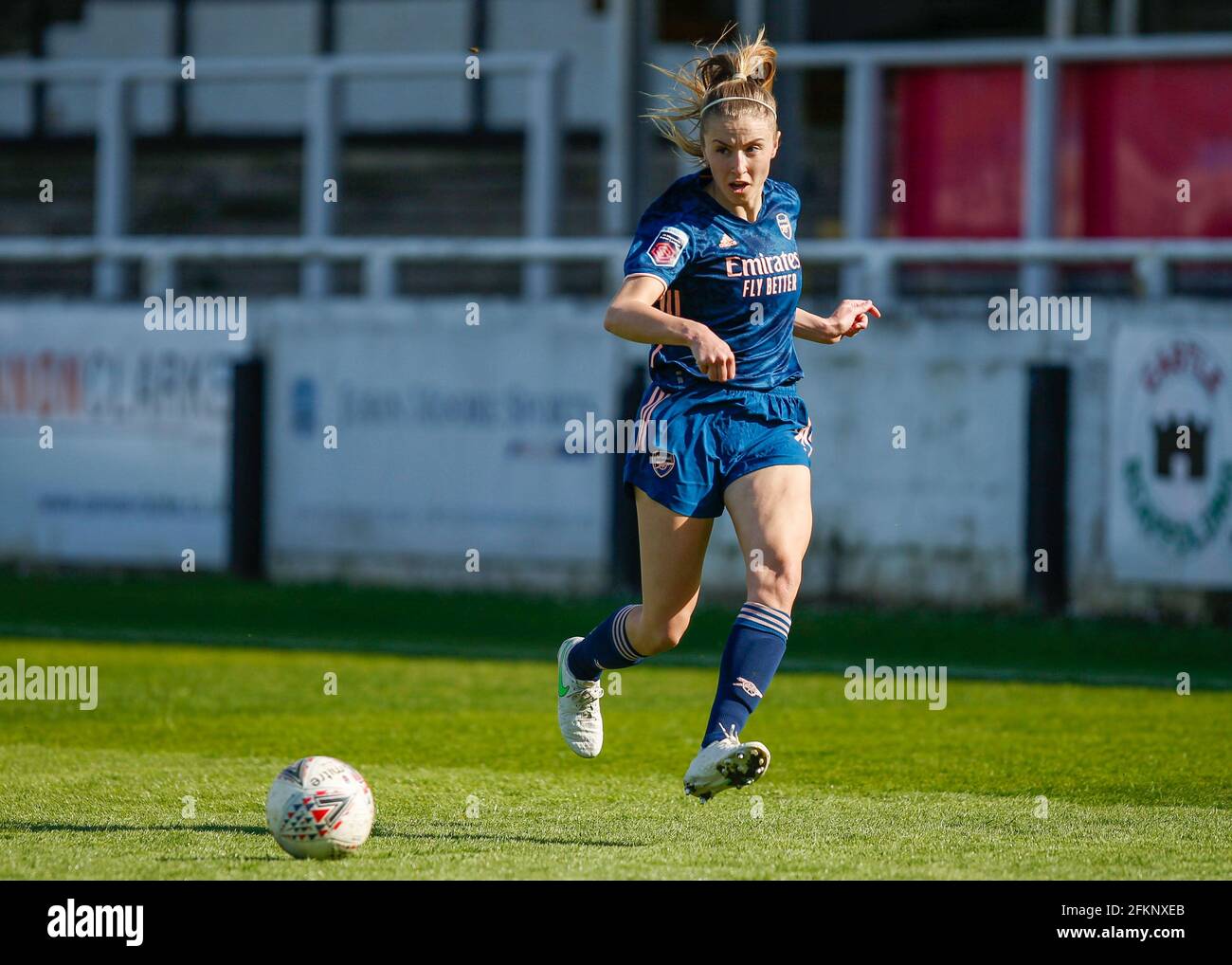 Arsenal e Leah Williamson durante Bristol City Women contro Arsenal Women al Twerton Park Bath Foto Stock