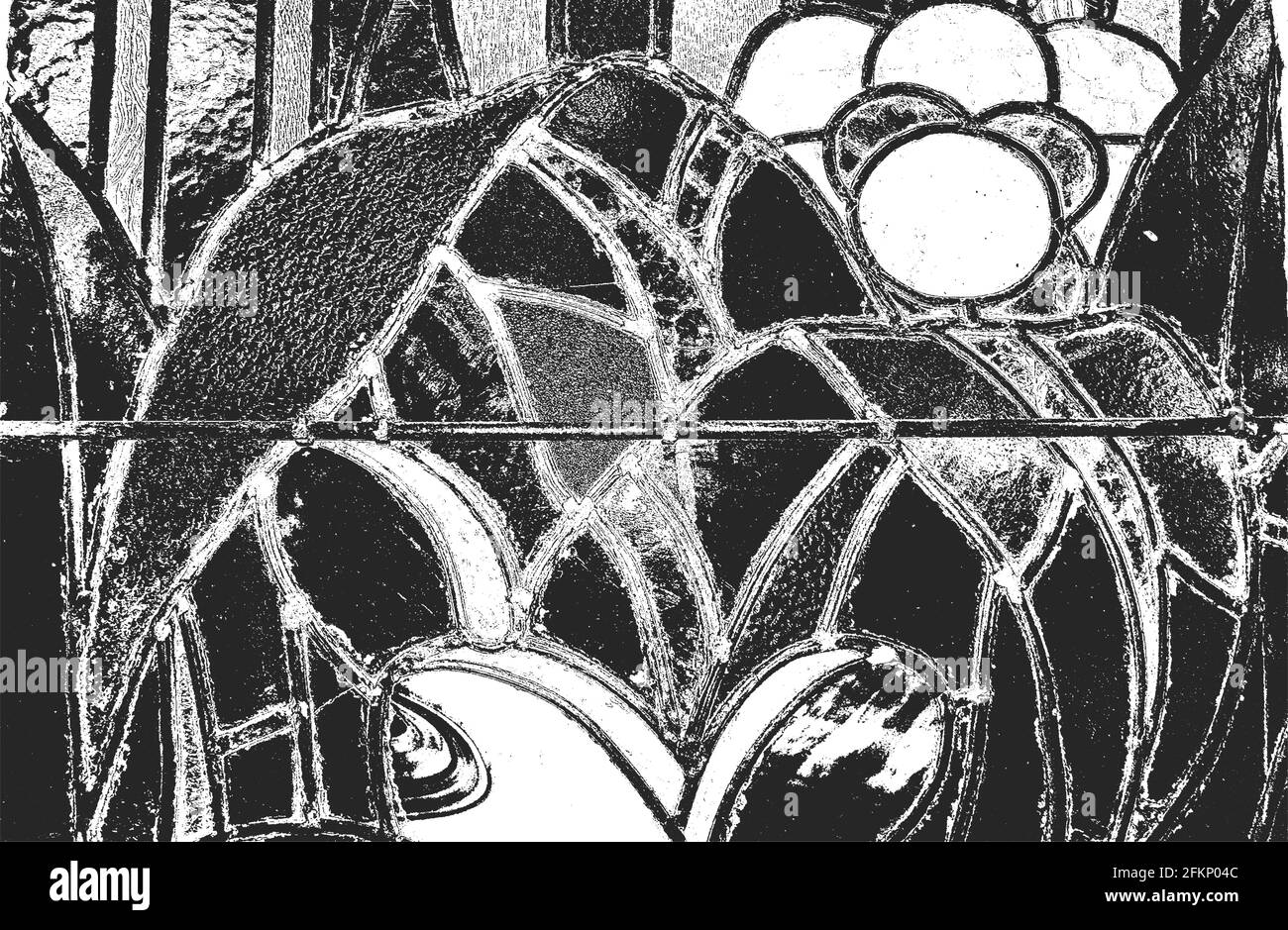 Struttura ricurvo di vetro tinto, piastrelle in ceramica, mosaico, pietre da pavimentazione con ornamento. Sfondo grunge. Vettore astratto mezzitoni illustrat Illustrazione Vettoriale