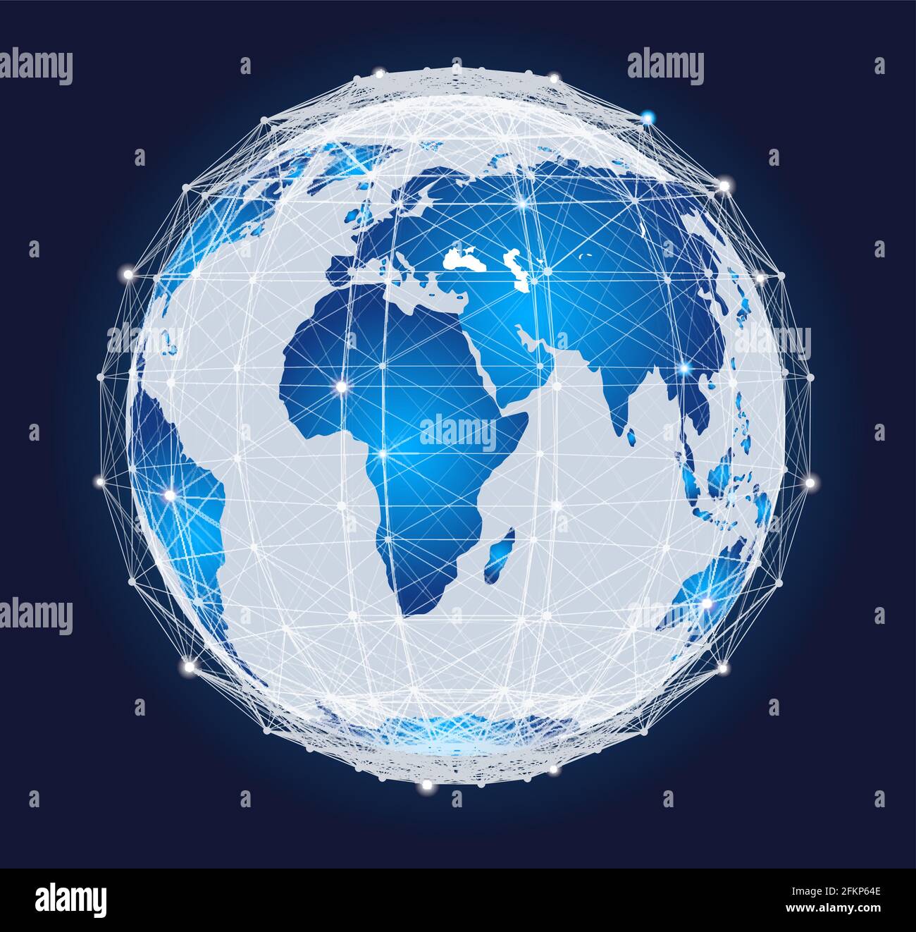 Pianeta Terra nello spazio profondo Illustrazione Vettoriale