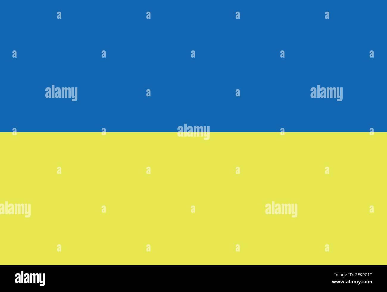 Immagine vettoriale della bandiera dell'Ucraina Illustrazione Vettoriale