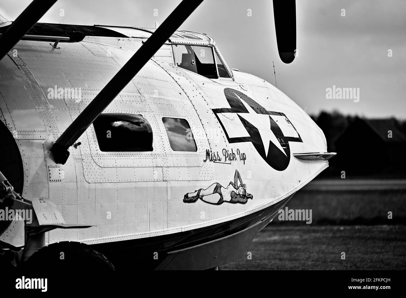 Primo Airshow della stagione di Shuttleworth Foto Stock