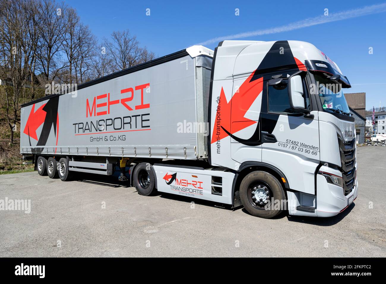 Mehri Transporte Iveco S-Way Truck Foto Stock
