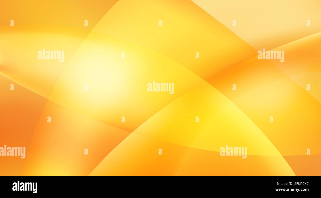 Astratto saturo luce caldo giallo rastro e sfondo arancione senape. Sfondo grafico vettoriale luminoso Illustrazione Vettoriale