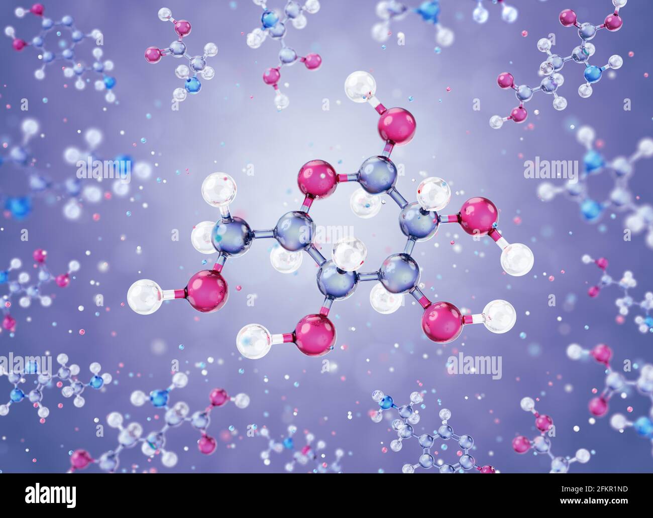 Molecola di glucosio Foto Stock