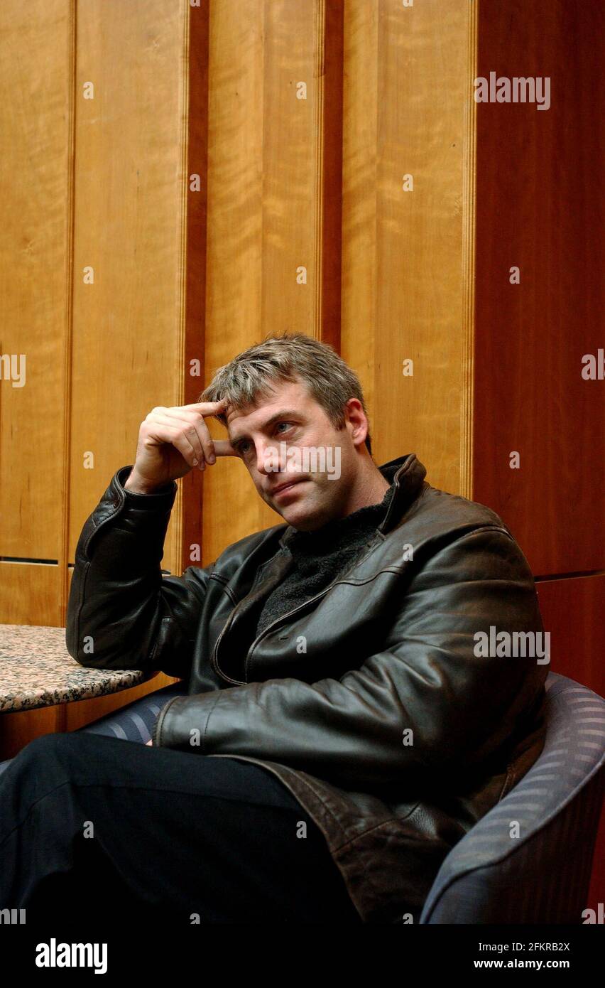 Giornalista televisivo con un desiderio di morte Donal MacIntyre.11 ottobre 2002 Foto Andy Paradise Foto Stock