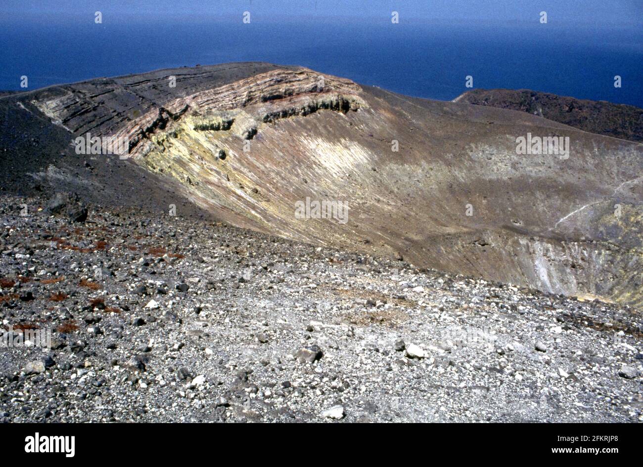 Cratere sud dell'Etna, Sicilia Foto Stock