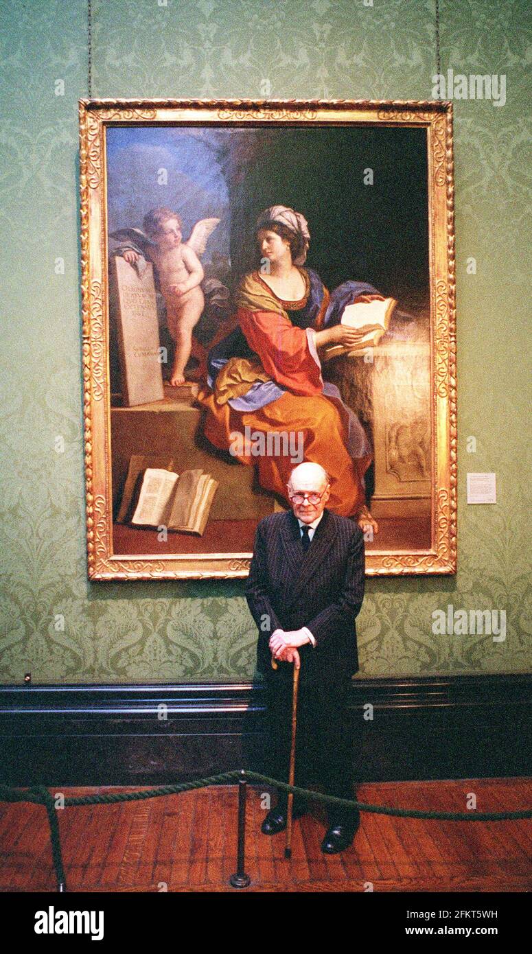 Sir Denis Mahon ricco collezionista d'arte è di lasciare 79 Dipinti alla Galleria Nazionale sulla sua morte Foto Stock