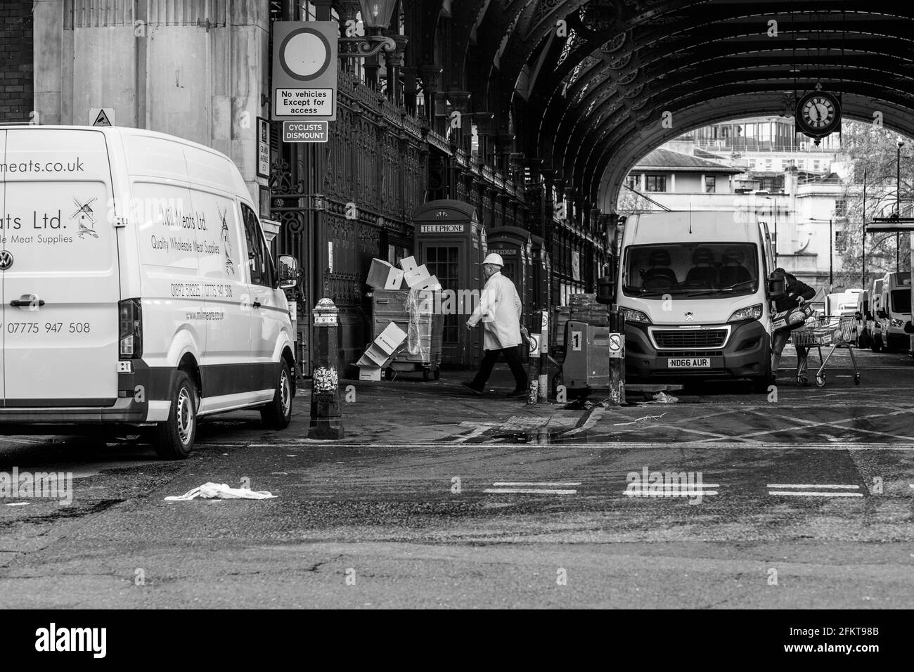 Intorno allo storico mercato di Smithfield Foto Stock